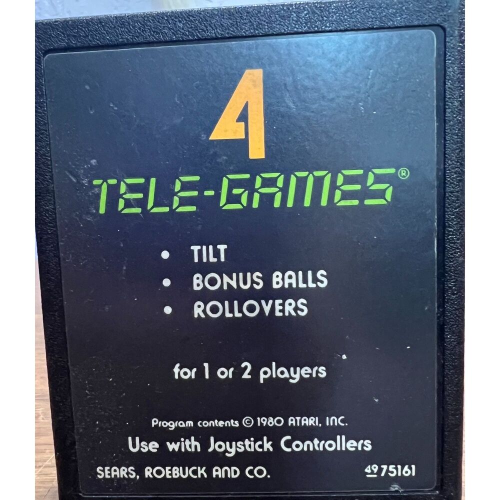 Vintage Atari 2600 4 Tele-Games 1980